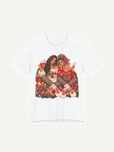 Besties Weihnachtsshirt für beste Freundinnen, T-Shirt