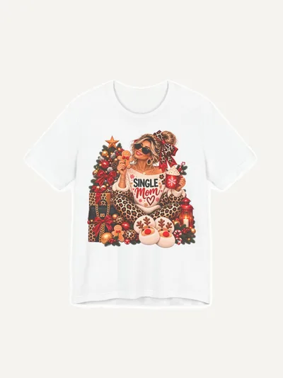 Single Mom Shirt Weihnachten, T-Shirt