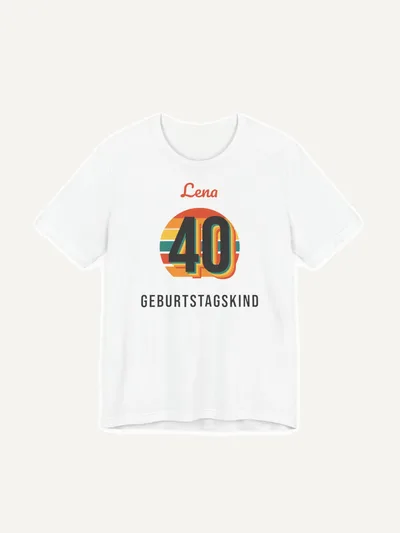 Geburtstagsshirt personalisiert mit Name und Alter, T-Shirt