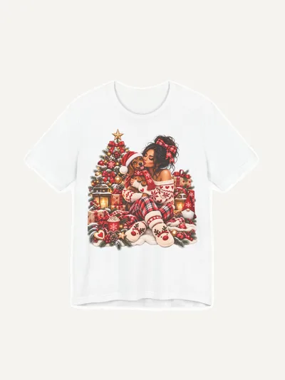Dackel Mama Weihnachtsshirt, T-Shirt