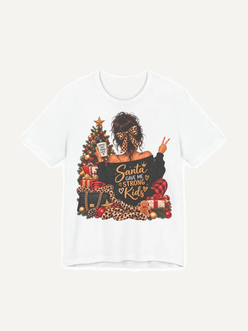 Santa gave me strong Kids Shirt