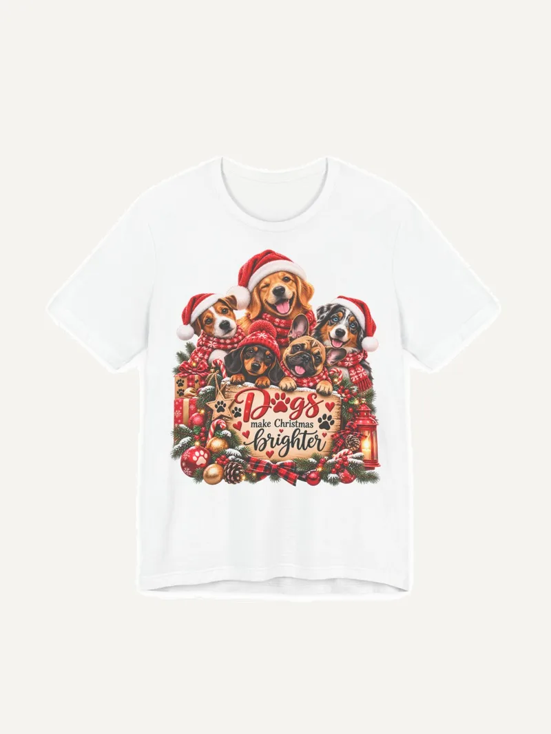 Dogs make Christmas brighter Shirt