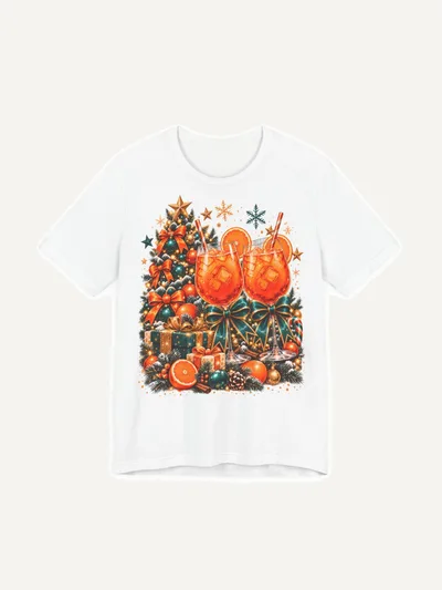 Shirt Weihnachten Spritz mit Weihnachtsbaum und Orangen, T-Shirt