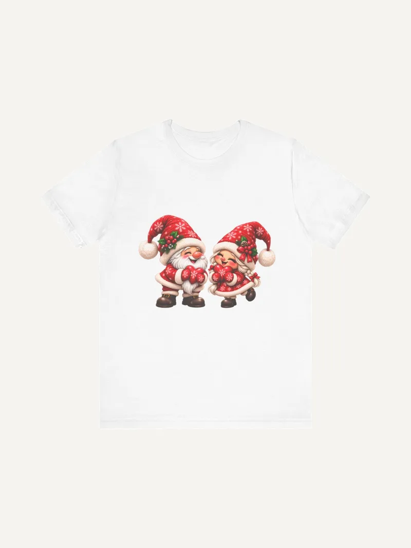 Wichtel Paar Weihnachtsshirt mit Herzen