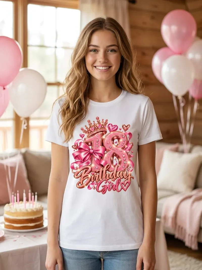 Shirt 18 Birthday Girl